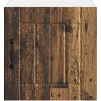 vidaXL Wandkast LUCCA 2 st Oud hout Bewerkt hout