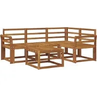 vidaXL Buiten bank set 5 st Naturel Massief Acacia Hout