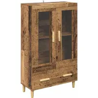 vidaXL Highboard Oud Hout 70 x 31 x 115 cm Bewerkt hout