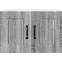 vidaXL Wandkast PORTO, grijze Sonoma-kleur, 60 x 31 x 40 cm, materiaal: houtvezel