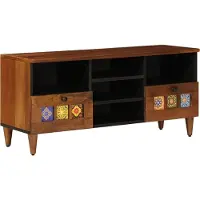 vidaXL TV Kast Walnotenhout 100 x 33 x 46 cm Massief Mango Hout