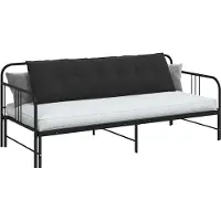 vidaXL Rugkussen Zwart 180 x 50 cm Corduroy stof