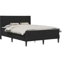 vidaXL Bedframe met matras met hoofdeinde Zwart 160 x 200 cm Fluweel