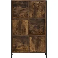 vidaXL Boekenkast 68 x 30 x 108.5 cm Bewerkt hout Rook Eik