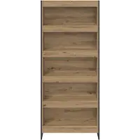 vidaXL Boekenkast 80 x 30 x 189,5 cm Bewerkt hout Ambachtelijk Eiken