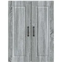 vidaXL Wandkast PORTO Grijs Sonoma 60 x 31 x 80 cm Bewerkt hout