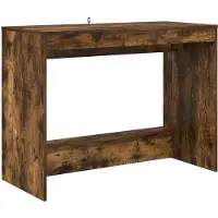 vidaXL Bed Bureau Gerookt eiken Bewerkt hout 100 x 45 x 75 cm