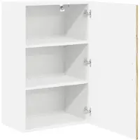 vidaXL Wandkast LUCCA Sonoma Eiken 50 x 31 x 80 cm Bewerkt hout