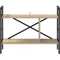 vidaXL Boekenplank 3-laags 75 x 30 x 58,5 cm Bewerkt hout Sonoma Eik