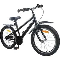 vidaXL Kinderfiets 20 Inch voor 6-11 jaar oud Zwart