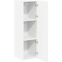 vidaXL Wandkast LUCCA Wit 30 x 31 x 100 cm Bewerkt hout