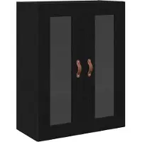 vidaXL Wandkast Zwart Eiken 69,5 x 34 x 90 cm Bewerkt hout