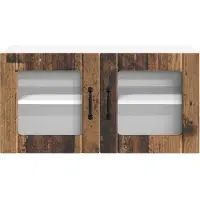 vidaXL Wandkast LUCCA, gerecycled hout, 80 x 31 x 40 cm, houtvezel