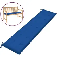 vidaXL Tuinbankkussen 200x50x3 cm oxford stof koningsblauw