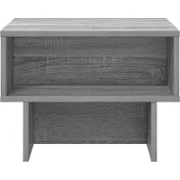 vidaXL Salontafel Sonoma-grijs, 48 x 46 x 35 cm, houtvezel