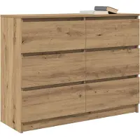 vidaXL Dressoir 100x35x76 cm spaanplaat ambachtelijk eikenkleurig