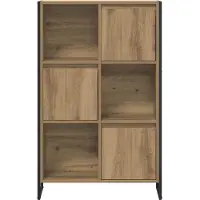 vidaXL Boekenkast 68 x 30 x 108.5 cm Bewerkt hout Ambachtelijk Eiken