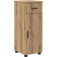 vidaXL Badkamerkast Artisan Eiken 30 x 35 x 80 cm Bewerkt hout, Metaal