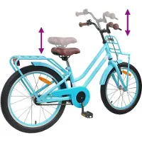 vidaXL Kinderfiets 18 Inch voor 5-7 jaar oud Lichtblauw