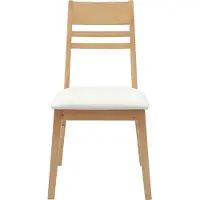 vidaXL Eetstoelen 2 st Massief Rubberhout Naturel 43 x 54 x 89 cm