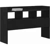 vidaXL Dressoir, zwart, eikenlook, 105 x 30 x 70 cm, houtvezel