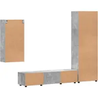vidaXL Tv-meubelset FLORIN 3 st 150 x 39 x 30 cm Betongrijs
