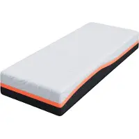 vidaXL Matras, wit en grijs, 70 x 200 cm, jacquardstof
