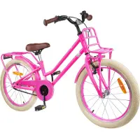 vidaXL Kinderfiets 18 Inch voor 5-7 jaar oud Donkerroze