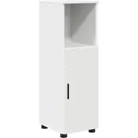 vidaXL Badkamerkast Wit 30 x 35 x 95 cm Bewerkt hout, Metaal