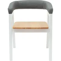 vidaXL Eetstoelen 2 st Massief Rubberhout Wit 54 x 57 x 73 cm