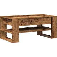vidaXL Salontafel Oud Hout 102 x 55 x 45 cm Bewerkt hout
