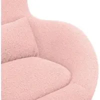 vidaXL Eivormige stoel Roze 63 x 73 x 90 cm Stof