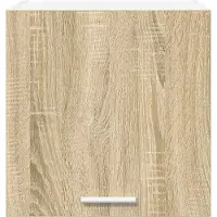 vidaXL Hangkast 2 st Sonoma Eik en Wit Bewerkt hout