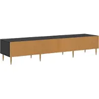 vidaXL TV Kast 150 x 36 x 30 cm Zwart Eiken Bewerkt hout