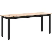 vidaXL Bank Naturel 110 x 35 x 45 cm Massief grenenhout