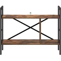 vidaXL Boekenplank Gerookt eiken 75 x 30 x 58,5 cm Bewerkt hout