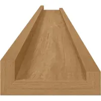 vidaXL Wandplank 2 st Bruin 115 x 9 x 3 cm Bewerkt hout