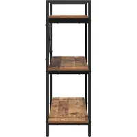 vidaXL Boekenplank 3-laags 100 x 33.5 x 64 cm Bewerkt hout Oud Hout