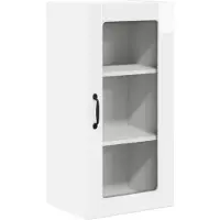 vidaXL Wandkast LUCCA, hoogglans wit, 40 x 31 x 80 cm