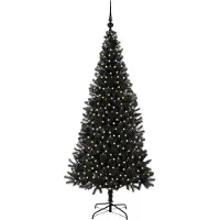 vidaXL Kerstboom Zwart 180 cm PVC