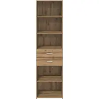 vidaXL Highboard Artisan Eiken 50 x 42,5 x 185 cm Bewerkt hout