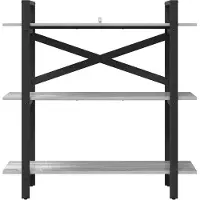 vidaXL Boekenplank Grijs Sonoma 100 x 33,5 x 102 cm Bewerkt hout