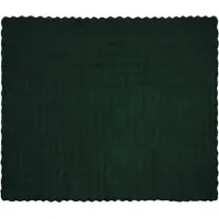 vidaXL Antislip deken van imitatie konijnenbont Olite 4 st Donkergroen