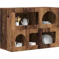 vidaXL Dressoir ELST Oudhout 80.5 x 35 x 59 cm Bewerkt hout