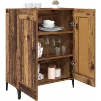 vidaXL Dressoir Oud Hout 69,5 x 34 x 90 cm Bewerkt hout