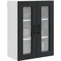 vidaXL Vaatwasserpaneel Kalmar Zwart 60 x 31 x 80 cm Bewerkt hout