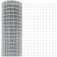 vidaXL Euro-hek met betonnen voetstuk 10 x 1,4 m Gegalvaniseerd staal