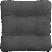 vidaXL Zitkussens 4 st Corduroy stof Donkergrijs 40 x 40 cm