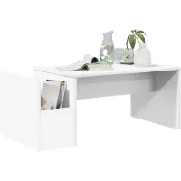 vidaXL Salontafel Wit 90 x 45 x 35 cm Bewerkt hout
