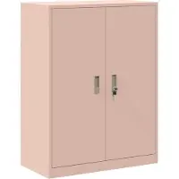 vidaXL Opbergkast Roze 80 x 40 x 105 cm Staal